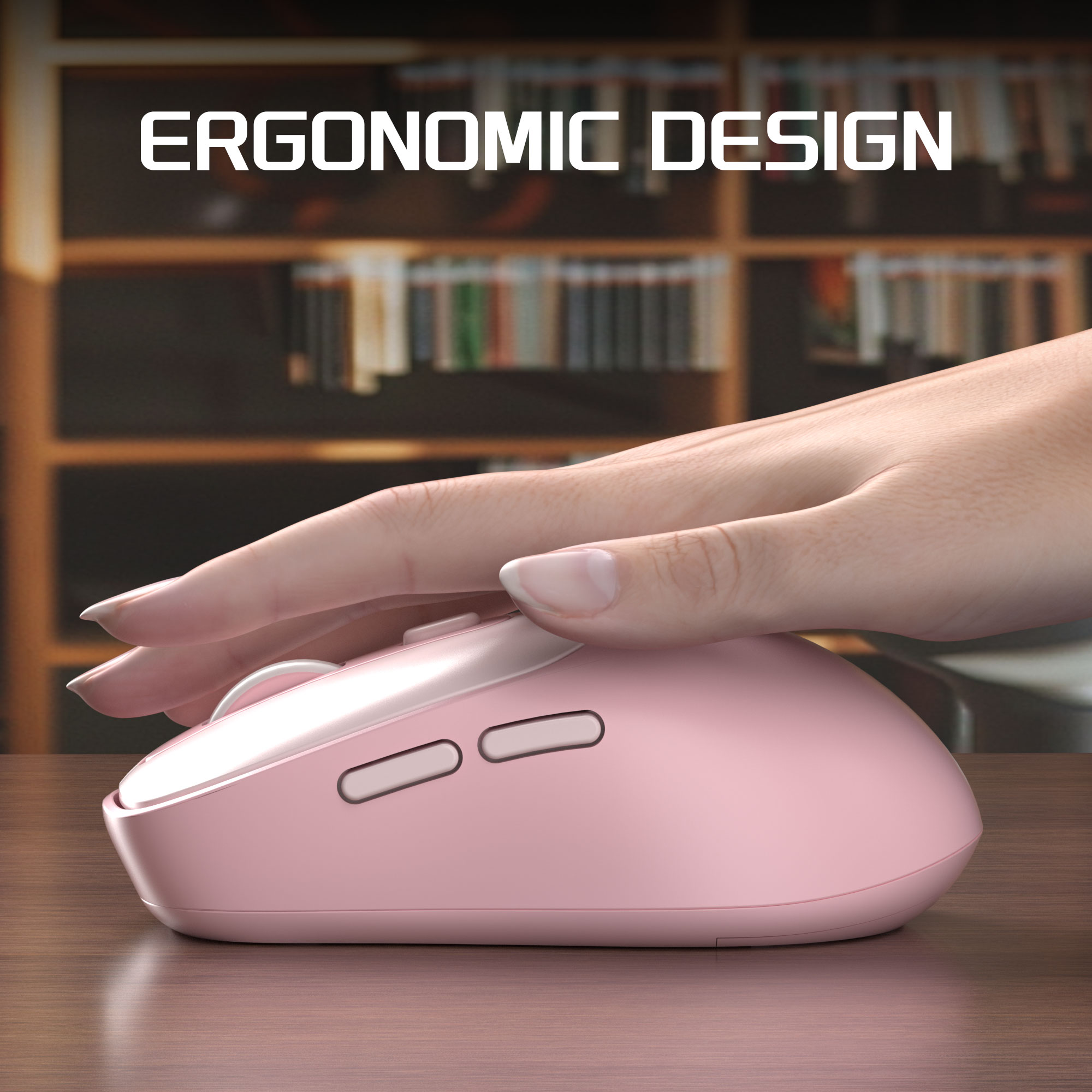 MageGee Wireless Mouse 2.4Ghz  - Pc Gaming Pink ulasan dan harga